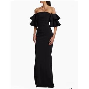 Chiara Boni La Petite Robe Parvati Off-The-Shoulder Gown Size 6